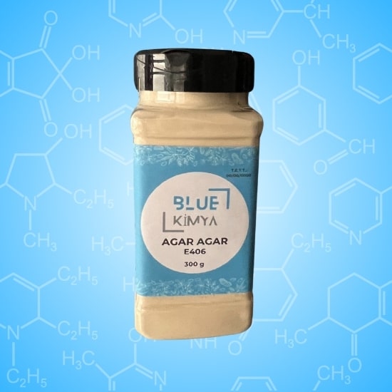 Bitkisel Jelatin 300 gr - Agar Agar E406 (Gıda Kalite) - Kolay Kullanım