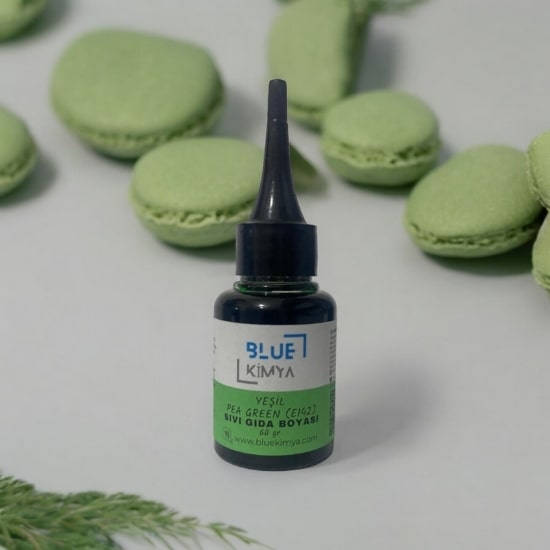 Yeşil Sıvı Gıda Boyası Su bazlı Likit Pea Green E142